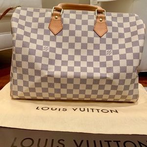 LV Azur Damier Canvas Speedy 30